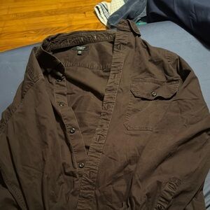 Banana Republic Brown Casual Button Down Shirt
